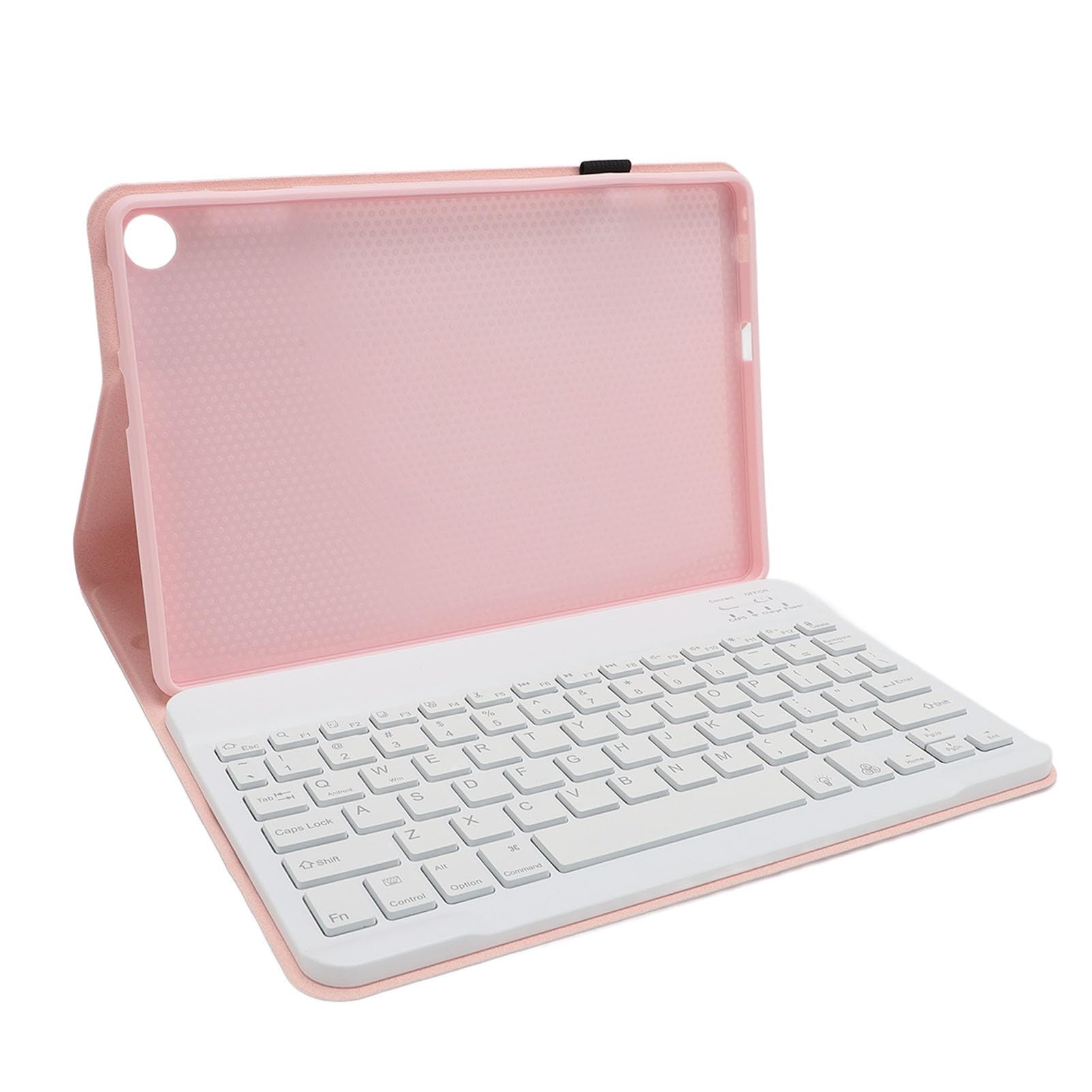 ASHATA Custodia per tastiera da viaggio in pelle PU per Tab M10 Gen 3 tablet da 10,1 pollici cornice aderente morbida antiscivolo copertura interna del supporto (PINK)