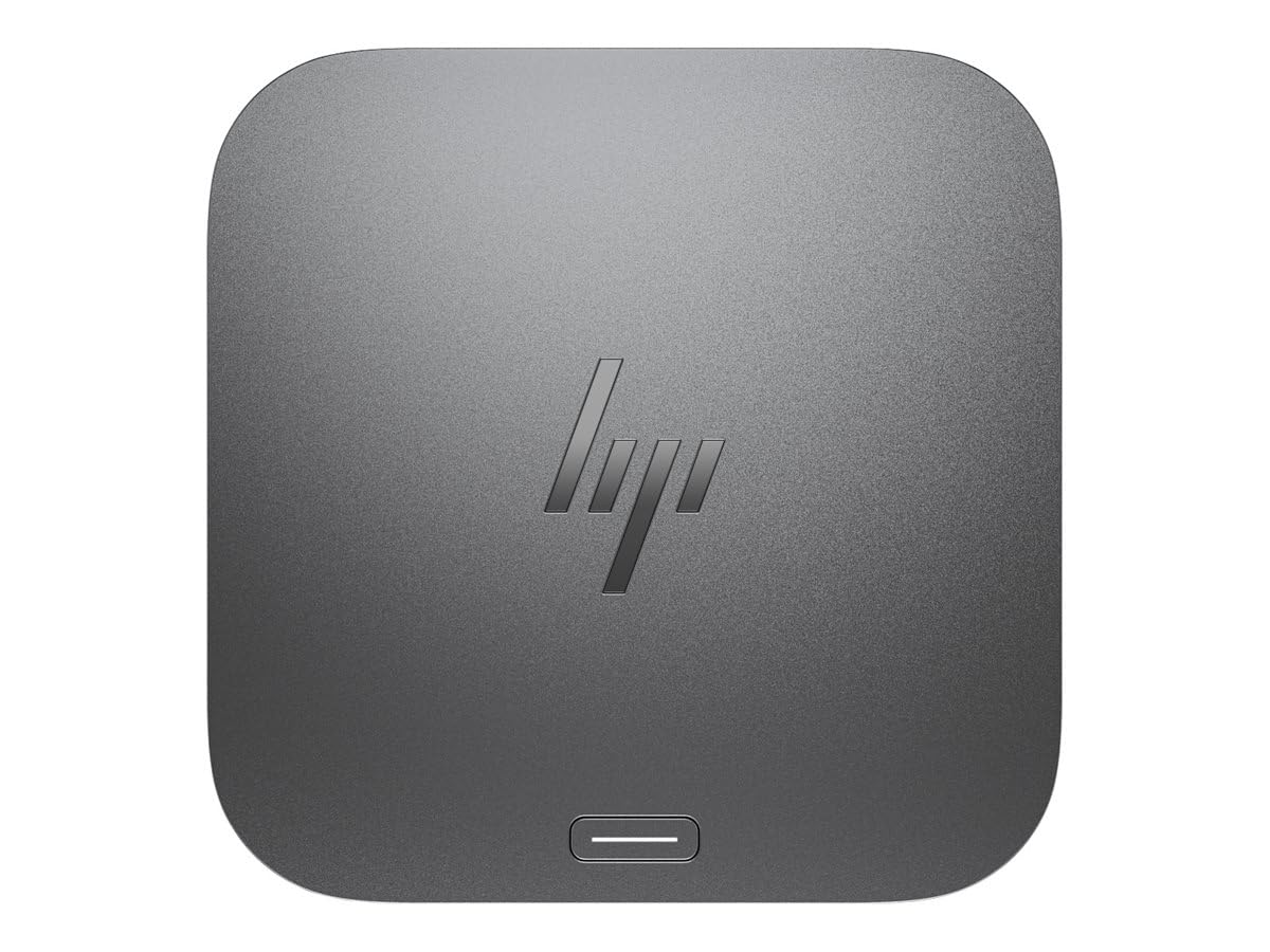 HP Thunderbolt 4 100 W G6 Dockingstation, Kabelgebunden, Thunderbolt 4, 100 W, 10,100,1000,2500 Mbit/s, Grau, 5K Ultra HD