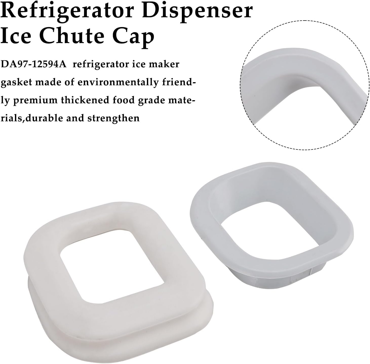 DA97-12594A Refrigerator Dispenser Ice Chute and Gasket Assembly for Samsung