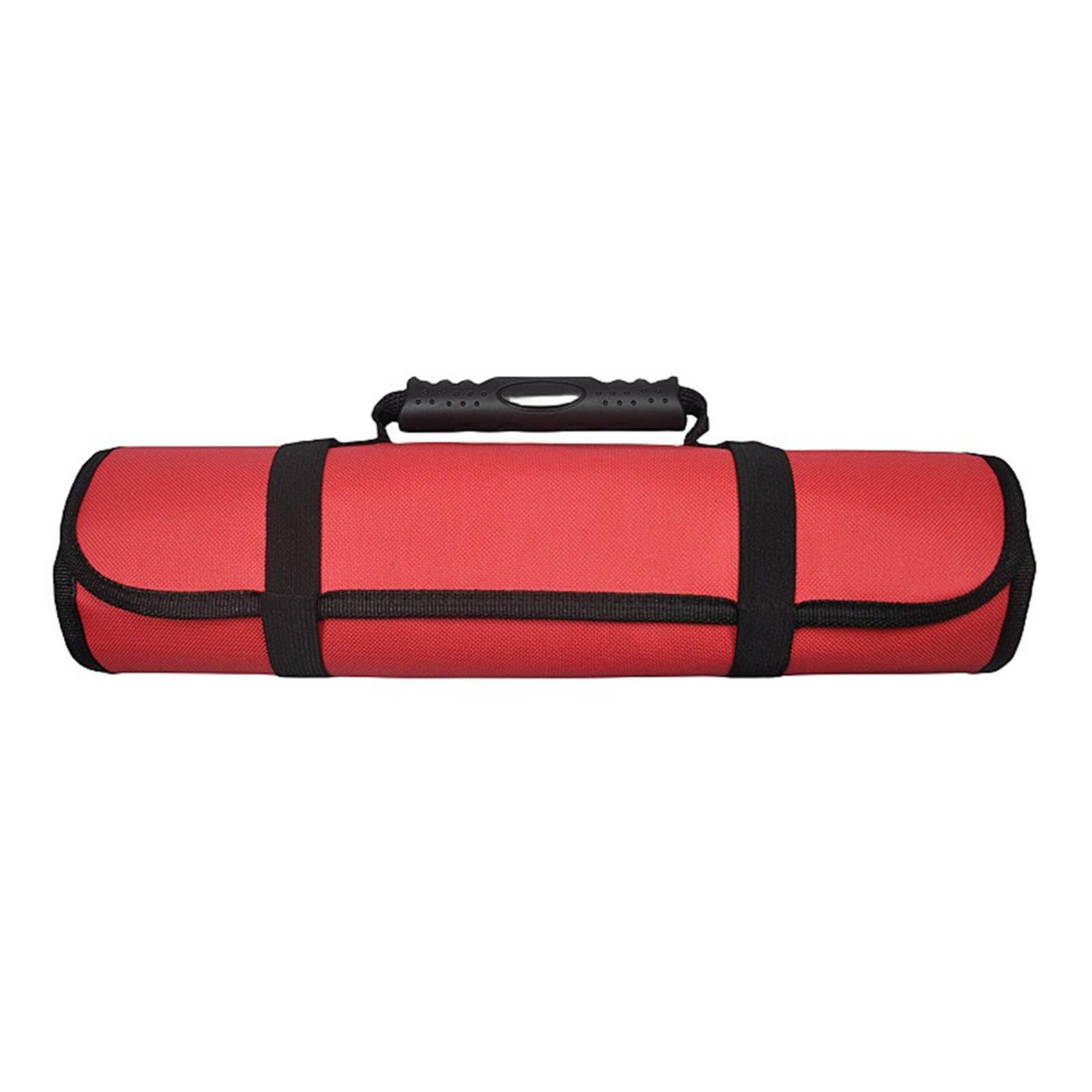 Portable All Weather Tool Bag Featuring Ergonomic Handle Multi Layer Compartments Professional Electricians Rolling Up Electrician Tool Bag Featuring Multiple Compartments and Reinforced Base