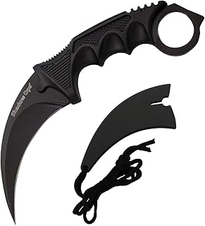 MASTER CUTLERY Tactical Combat Karambit Neck Knife Fixed Blade w/ SHEATH