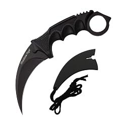 MASTER CUTLERY Tactical Combat Karambit Neck Knife Fixed Blade w SHEATH