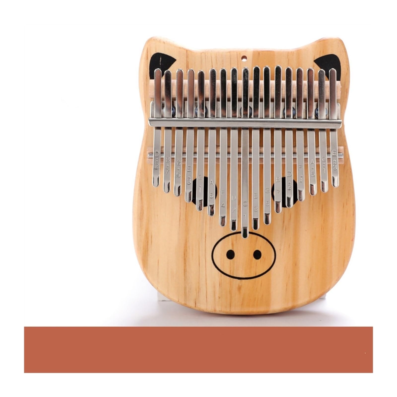 Kalimba 17 tone fortepian z kciukiem fortepian z kciukiem kreskówkowym 17 ton kalimba 17 rdzeń mahoniowy fortepian z kciukiem w kształcie kreskówki