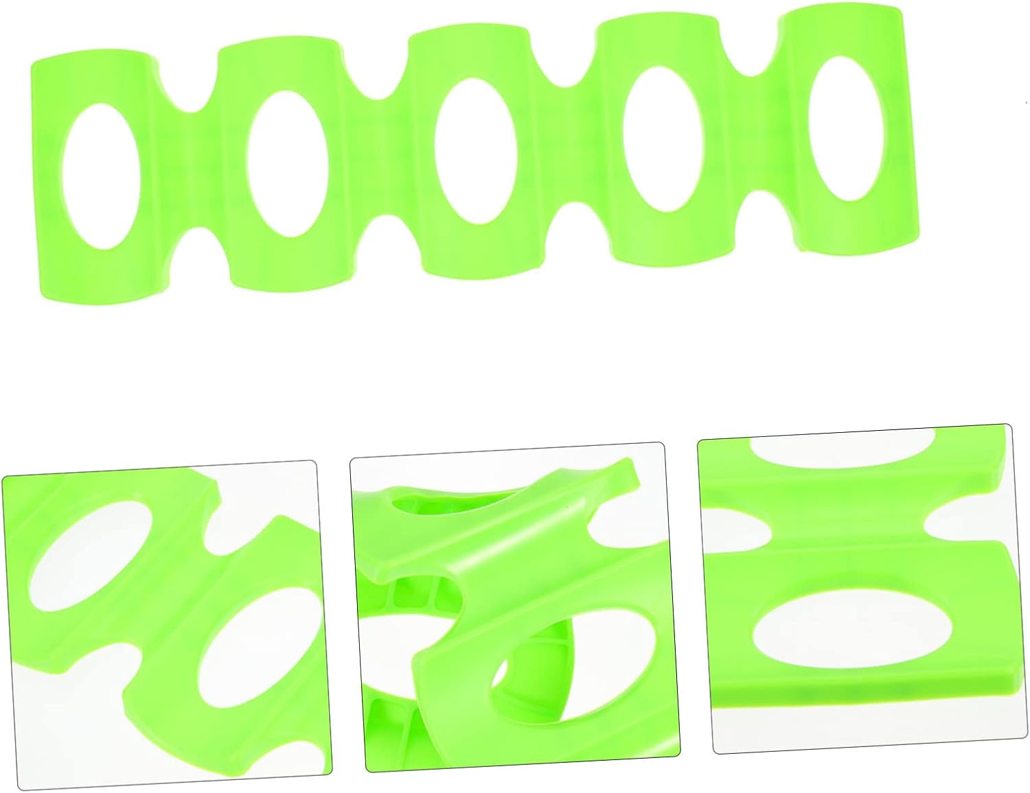 Mikinona Silicone Can and Bottle Organizer Green Foldable Anti Slip Rack