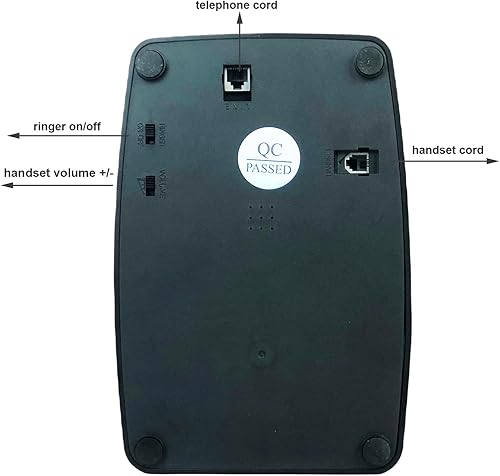 Vista 6 de Teléfono, Teléfonos fijos con cable para el hogar, teléfono retro de la vieja moda con teclado de marcación giratoria, teléfonos antiguos de la moda