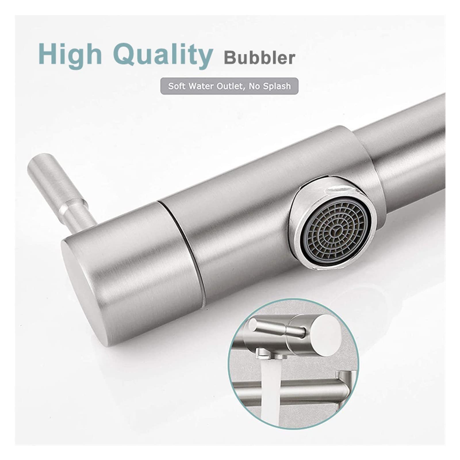 Rubinetto riempitivo per pentole Filler a filletta a doppia articolazione pieghevole pieghevole a parete a parete a parete gallina cucina singolo foro a 2 manico in acciaio inossidabile rubinetto con
