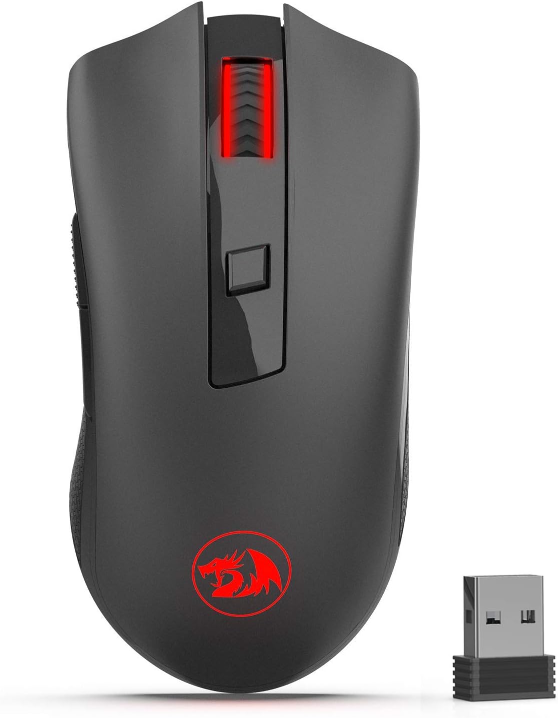 – M652 Optical 2.4G Wireless Mouse with USB Receiver, Portable Gaming & Office Mice, 5 Adjustable DPI Levels, 6 Buttons for Desktop, MacBook, Notebook, PC, Laptop, Computer