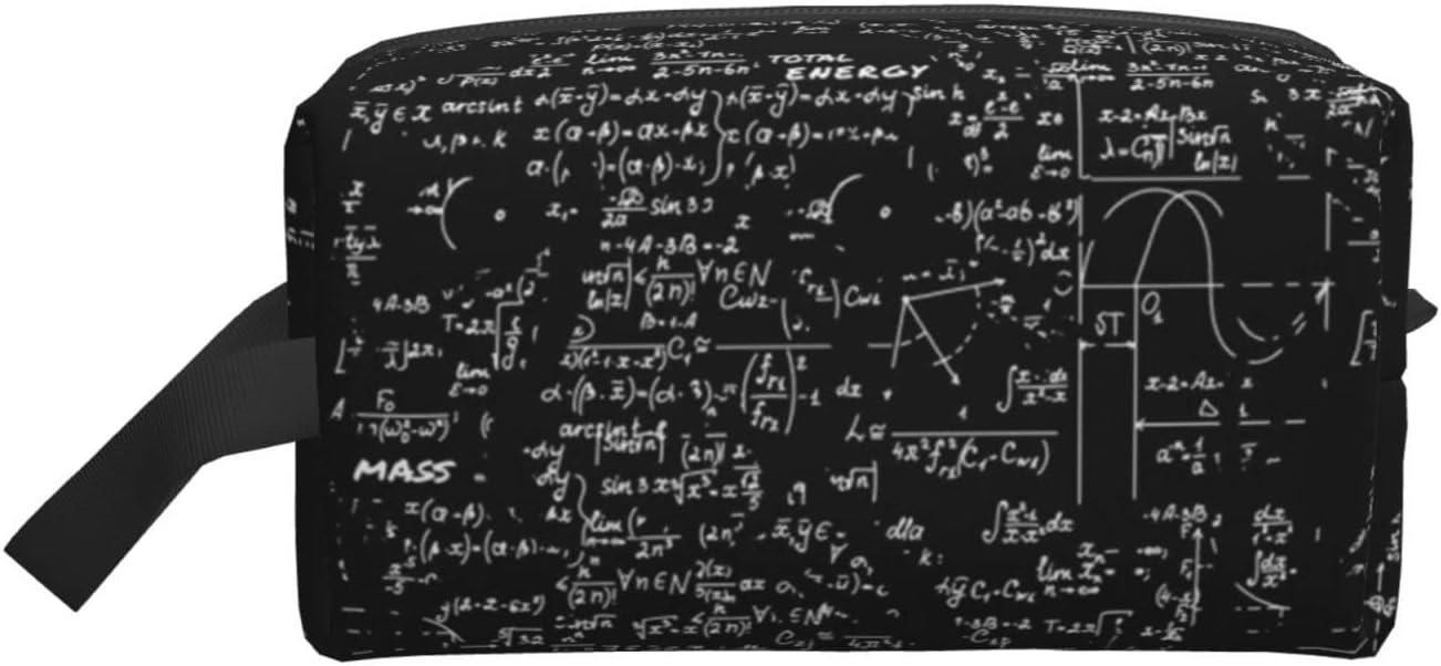 大容量化粧ポーチ 洗面用具入れ トラベルポーチ トイレタリーバッグ 吊り下げ 小物 収納 出張 便利ポーチ 旅行グッズ 贈答 数学公式印の女性軽量 アインシュタイン 海外 バスルームバッグ 携帯
