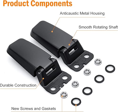 Miniatura 3 de Kits de bisagras de vidrio para puerta trasera para portón trasero compatibles con Nissian Armada 2005-2015, Infiniti QX56 2004-2010, Nissan