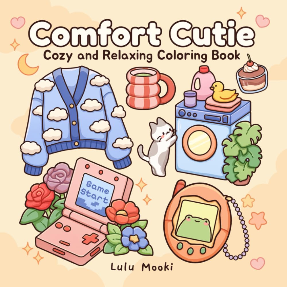Comfort Cutie: Cozy and Relaxing Coloring Book