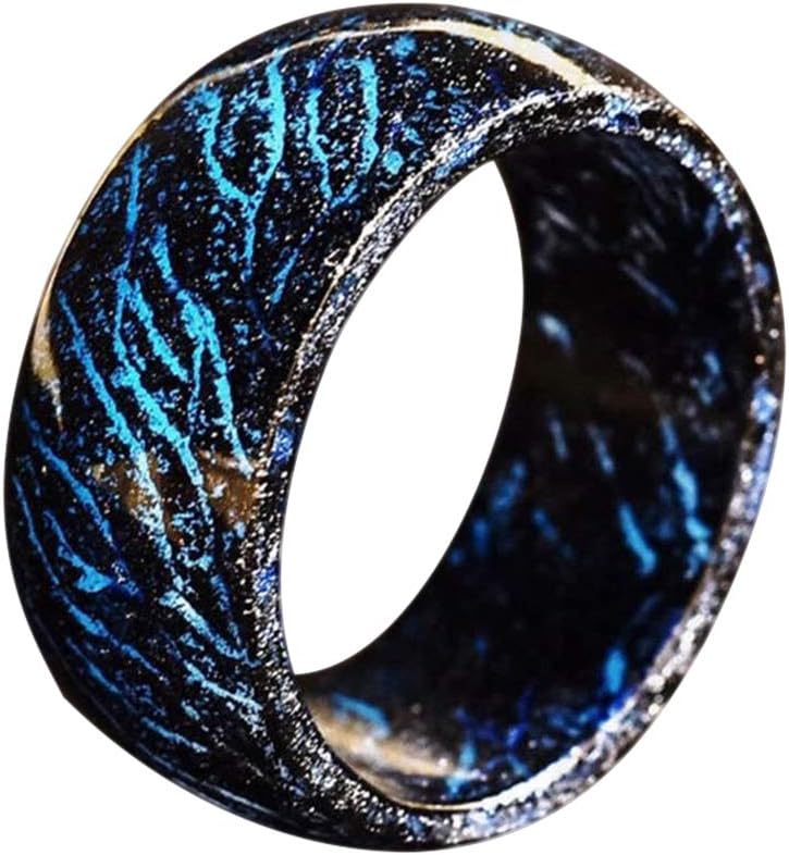 SinnperLuminous Glow Ring Glowing In The Dark Jewelry Unisex Decoration for Women Men