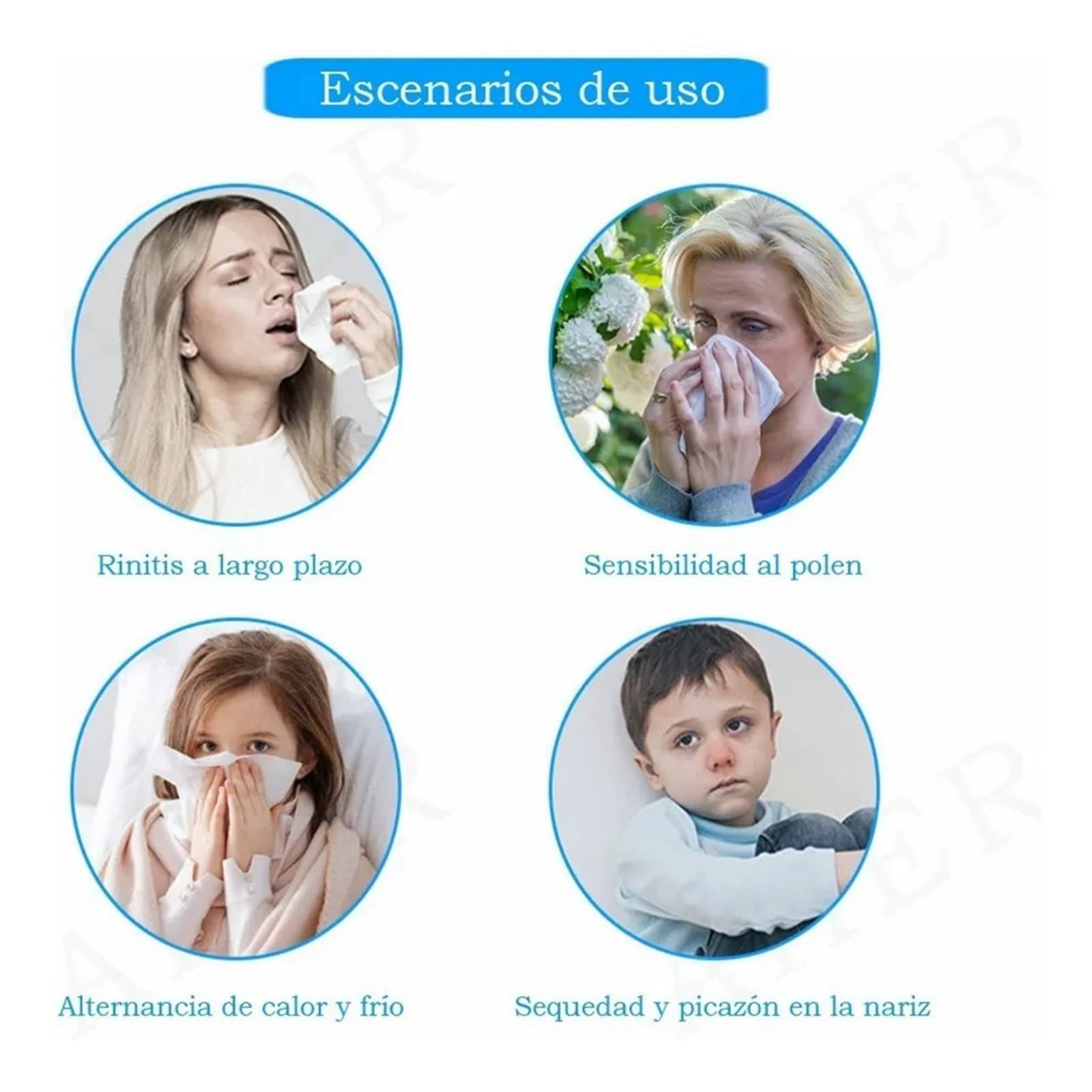 Neti Pot, Kit De Rinçage Nasal Nettoyant Pour Lavage du Nez, Bouteille De Rinçage Pour le Nez De 300 Ml De Qualité Alimentaire Nettoyant Pour Système D'irrigation Nasale Pour Enfants Adultes
