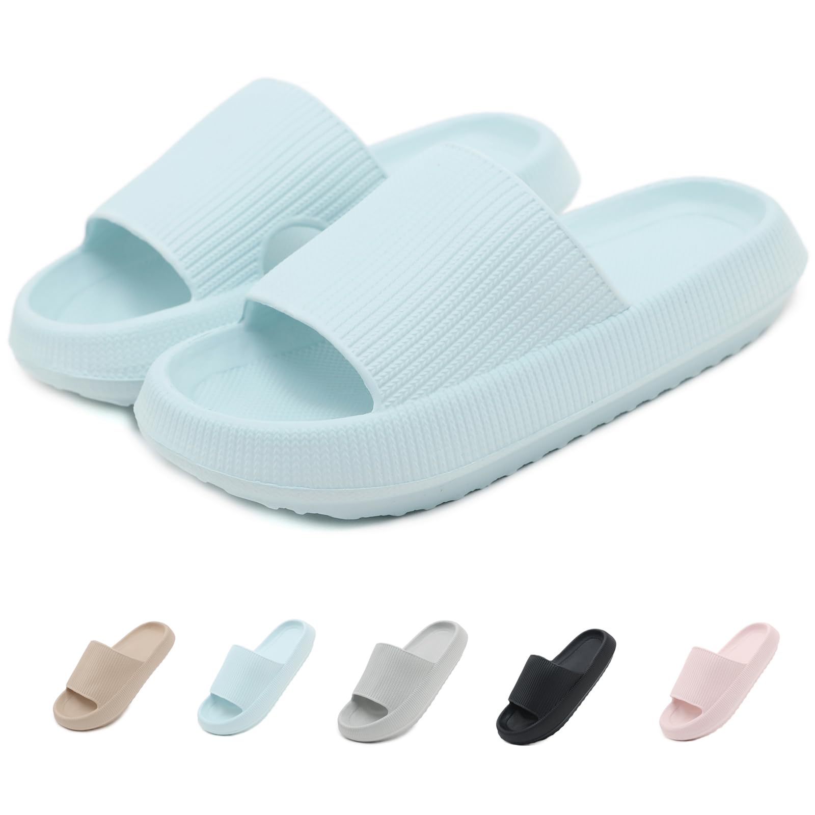 ZDQ Zapatillas de Casa Mujer Verano Chanclas de Piscina y Playa Hombre Antideslizantes Pantuflas de Baño