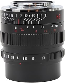 Wide Aperture Wide Angle Lens, Manual Focus Metal High Refraction F1.4 Wide Aperture Lens for Outdoor Photography