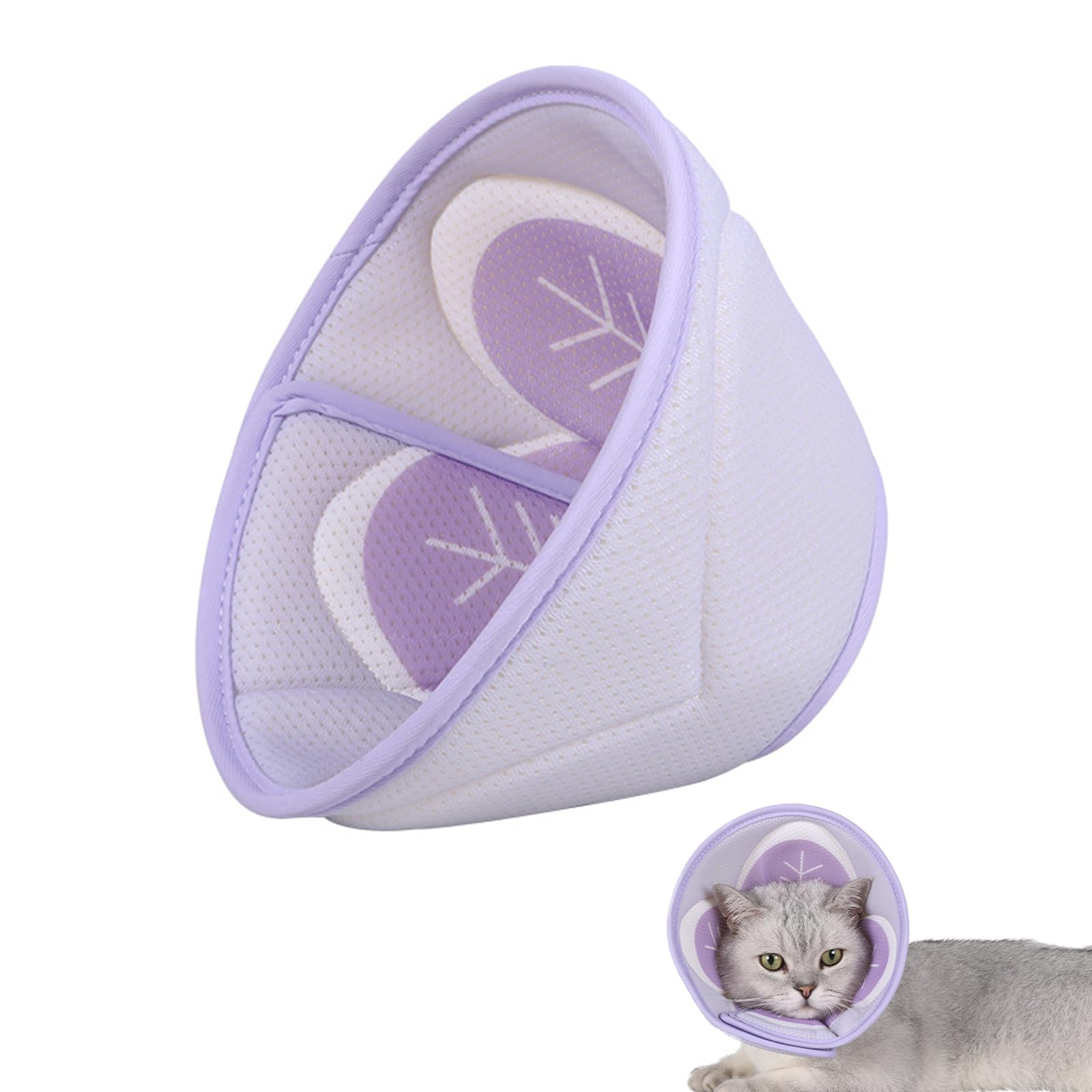 BSITSSS Cat Cone Soft Mesh, Cat Cone Collar Soft Adjustable, Recovery Collars for Dogs Cat Cones to Stop Licking