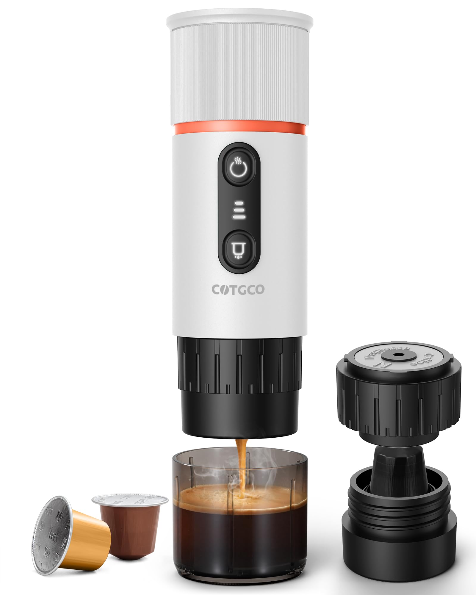 Amazon.com: COTGCO Portable Espresso Maker 20 Bar Self‑Heating