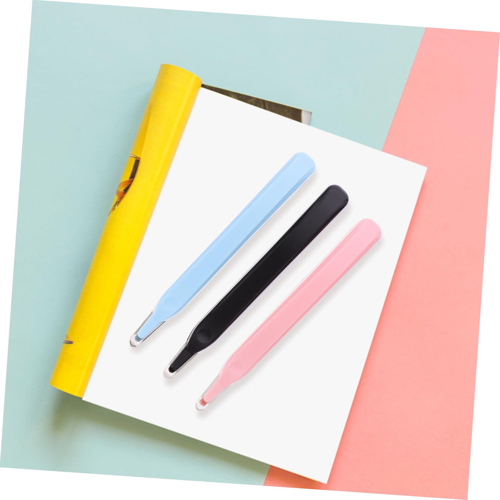 Gadpiparty 15stücke Hefterentferner Mini Stapler Remover Werkzeug Für Büro Und Zuhause Leicht Und Tragbar Blau Schwarz Hellrosa Und Hellblau Beschädigungsfreies Entfernen Von Heftklammern