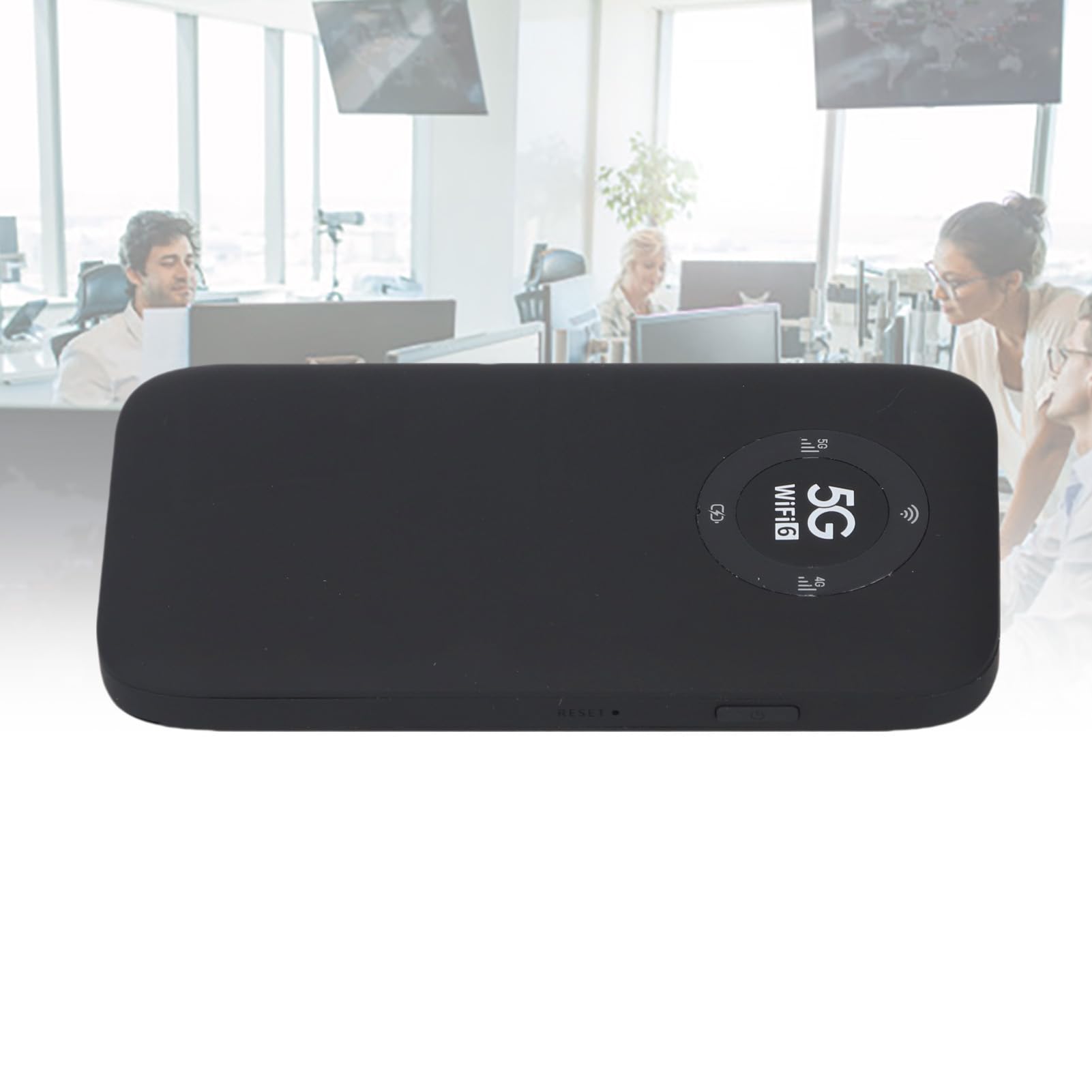 Fabater Hotspot Mobile 5G WiFi 6 Potente Router Wireless per Viaggi Supporta 16 Dispositivi Batteria da 7100 MAh (BLACK)