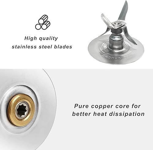 Miniatura 4 de Para Oster Blender Piezas de Repuesto Blender Ice Blade con Cuatro Juntas de Junta de Junta de Junta de Junta de Junta de Goma Kit de Actualización