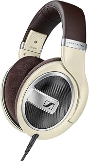 Sennheiser HD 599 Around-Ear Open-Back Around Ear Headphone - Ivory Color & Matte Finish (Pack of 1), Wired