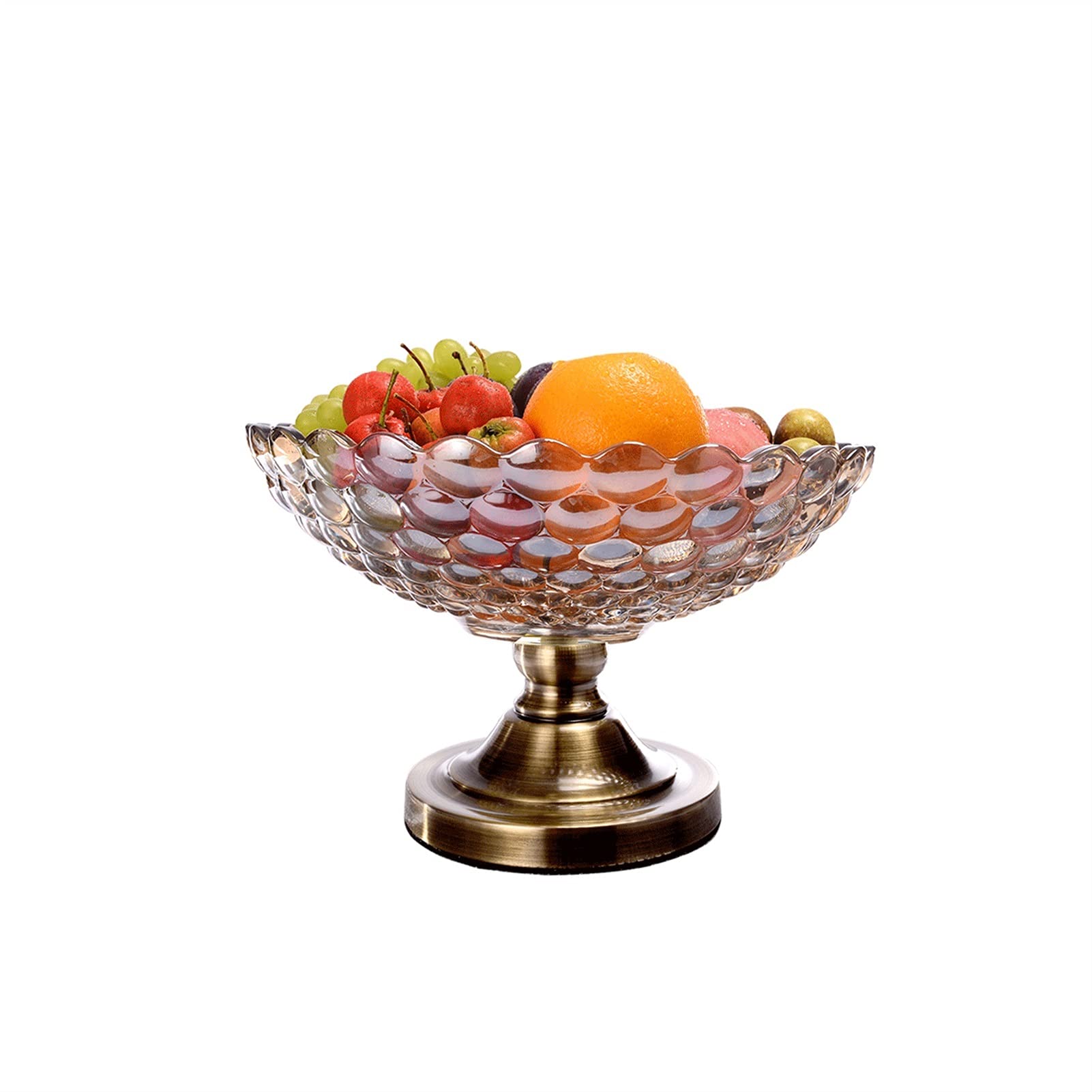 IROEJT Fruit Bowl Crystal Glass Fruit Tray, Creative Dessert Decorative Bowls Fruits Plates Kitchen Dinning Table, Fruit Holder