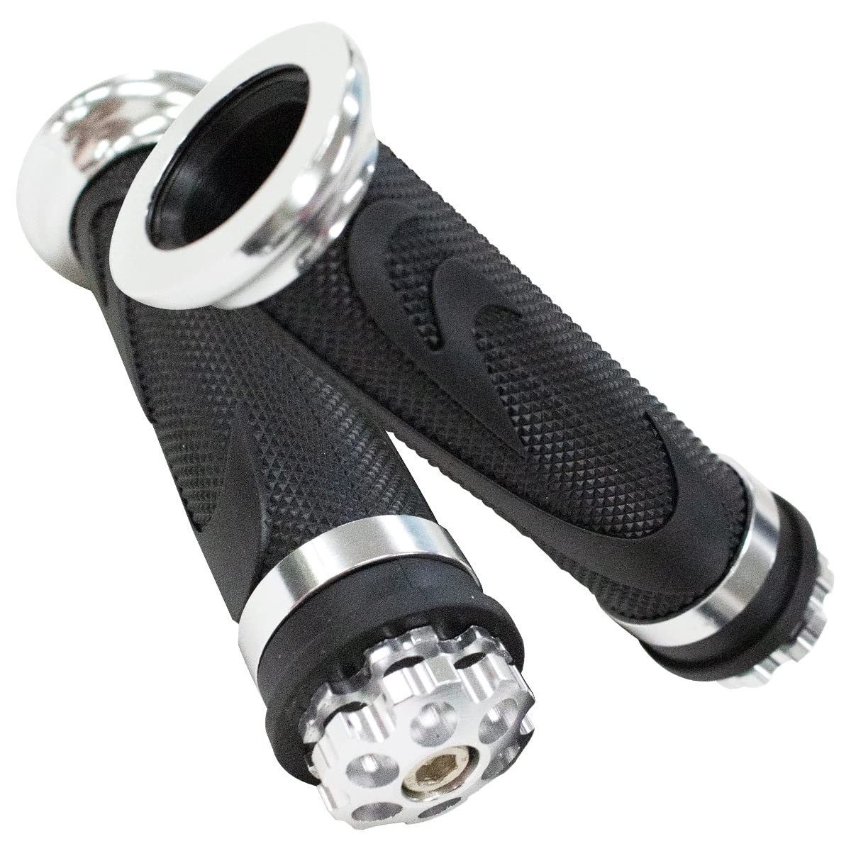 Amazon.co.jp: 汎用 バイク ハンドル アルミ グリップ 130mm 22.2mm