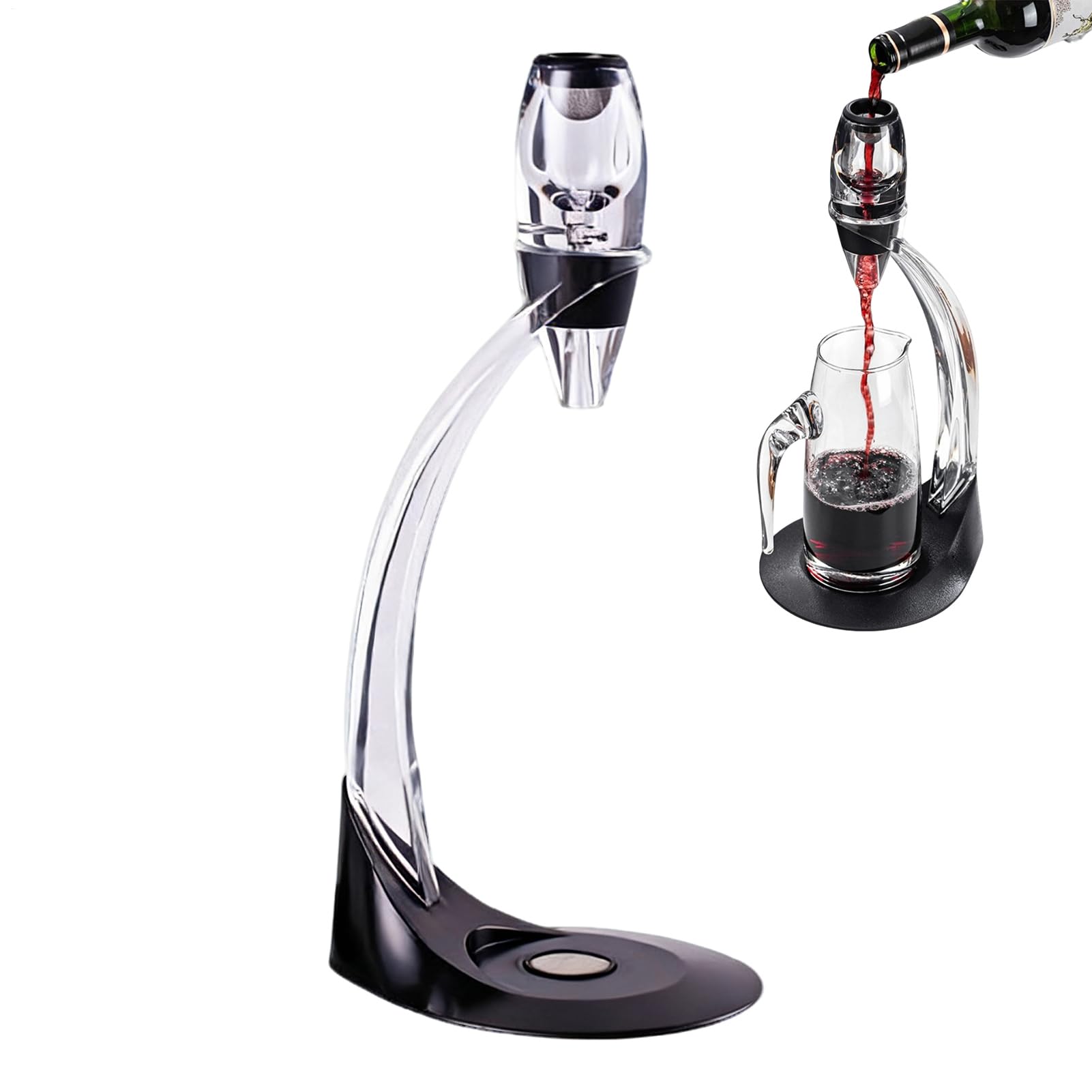 Aireador de vino rápido para evitar goteos y conseguir un vertido suave al instante