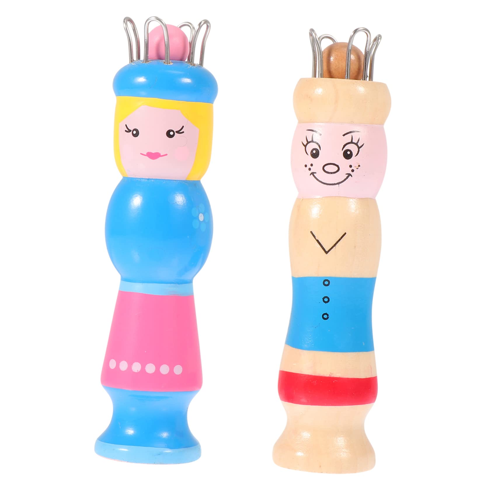 HOODANCOS DIY Knitting Tool Set Doll Shape Knitter for Cotton Yarn Wool Yarn Silk Thread for Mom Grandma