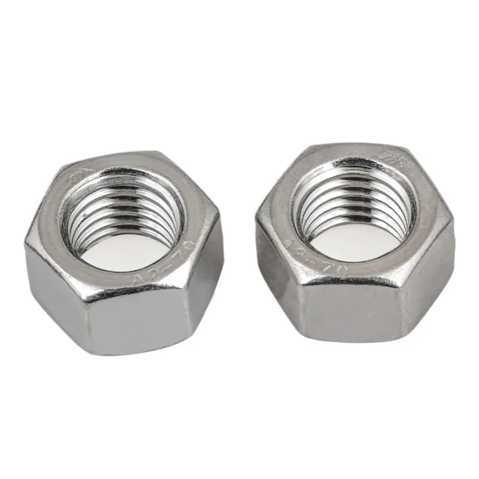 AARTERZZA 1PC 304 Stainless Steel Metric Hexagon Nut M27*2 Fine Tooth Locking Nut