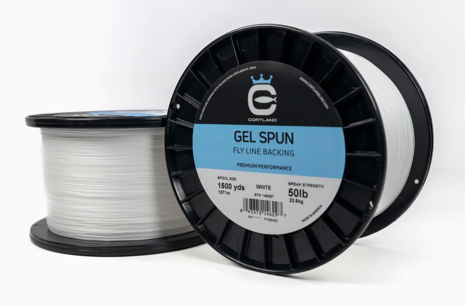 Cortland Gel Spun Fly Line Backing - White (300yds, 65lb)