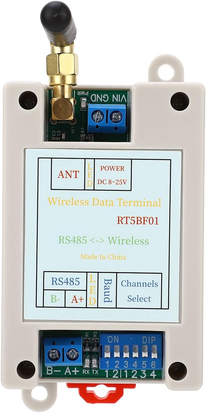Wireless Transceiver Module DC825V VHF UHF Radio RF UART RS485 of Signal Issues by Setting Parameters with a Dip Switch