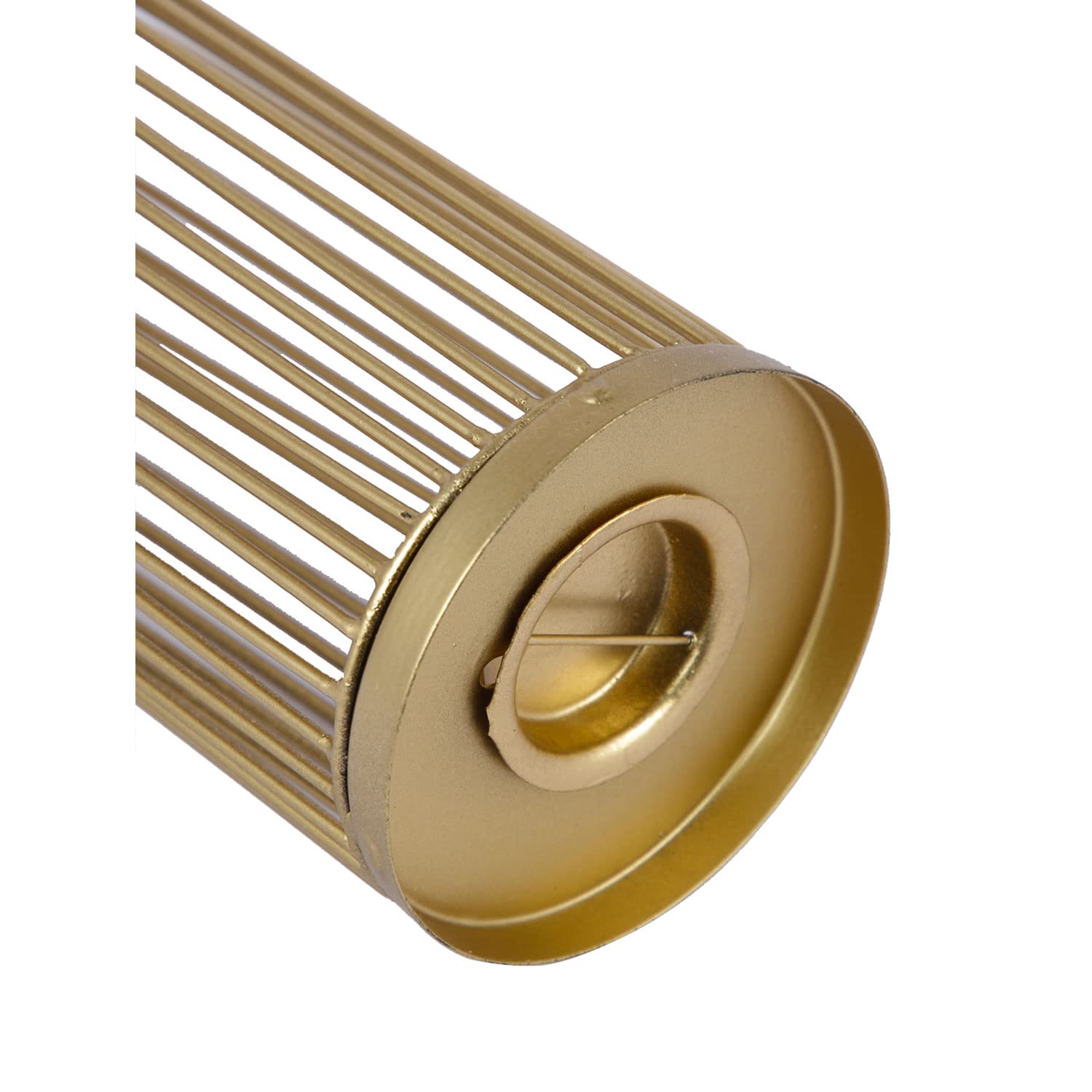 Amazon Brand - Umi Metal Bird Cage Tealight Candle Holder, Hanging/Table Top Decorative Tea Light Candle Holder Iron Candle Holder for Home Decor Items, Golden Color (16.5 Inches Height) offers donot miss