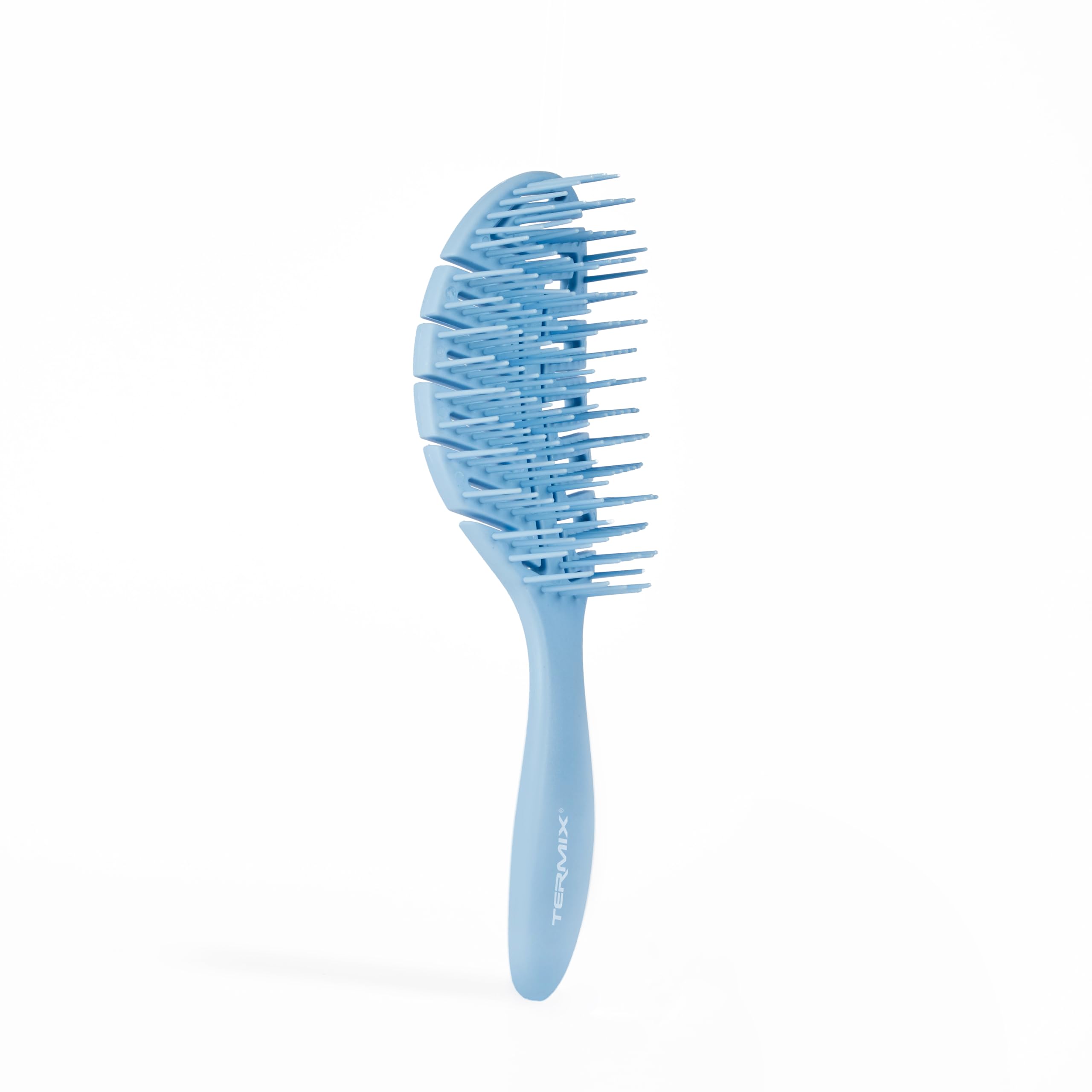 TermixProfessional Detangling Brush for Detangling | Soft Blue | Anti-Pull Brush for All Hair Types | Dry or Wet | Flexible Body and Quick Drying | Shiny Hair