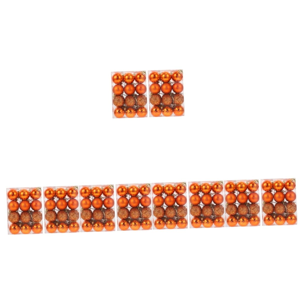 Ciieeo 240 Piezas Bolas de Navidad esferas Luminosas Colgantes navideños Bola de decoración de Fiesta Dorado Ornamento Bolas de Adorno de Cristal Bola Colgante del árbol de Navidad Mini