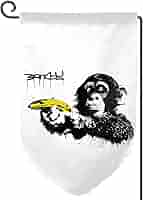 バンクシー　チンパンジー　バナナ Amazon.co.jp: ガーデン 旗 バンクシー Banksy チンパンジー