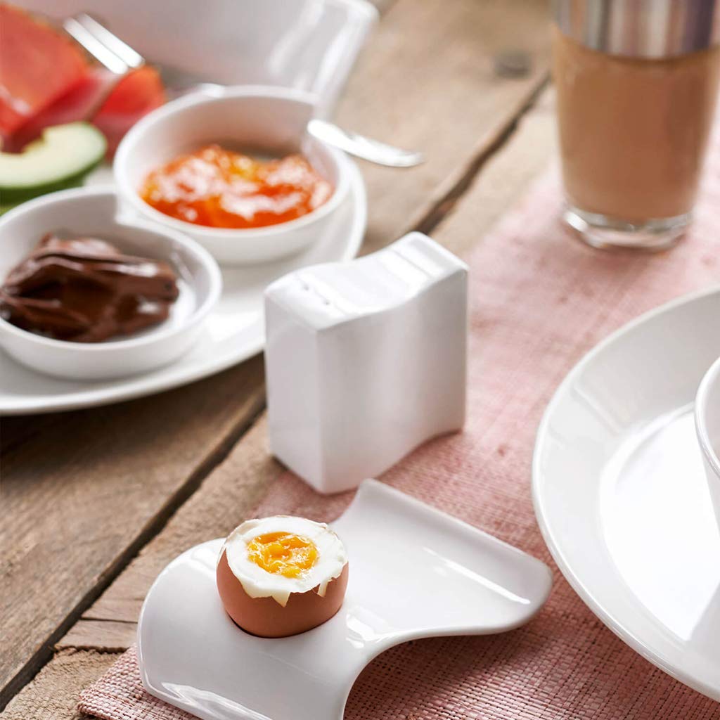 Villeroy & Boch NewWave Saliera, Porcellana Premium, Bianco