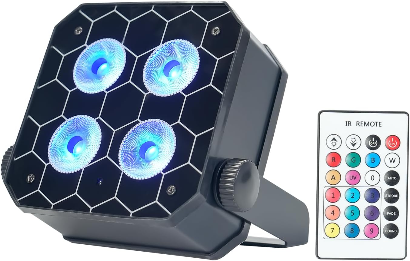 Battery LED Stage Lights 6 in 1 DMX Par Lights for Stage Lighting Wedding DJ Party Bar Club