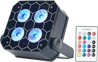 مصابيح مسرح LED تعمل بالبطارية 6 في 1 DMX Par Lights لإضاءة المسرح وحفلات الزفاف وحفلات الدي جي والبار والنادي