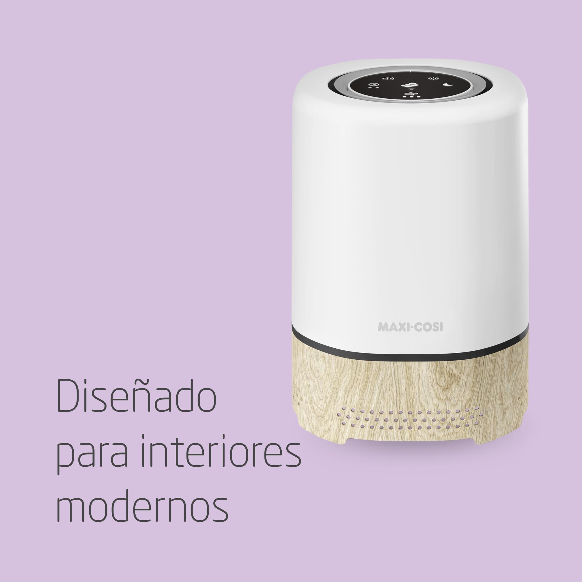 Maxi-Cosi Clean Purificador de Aire 3 en 1 HEPA (H13), Desde el Nacimiento, Para Alergias, Connected Home, Compatible Con Alexa y Google Assistant
