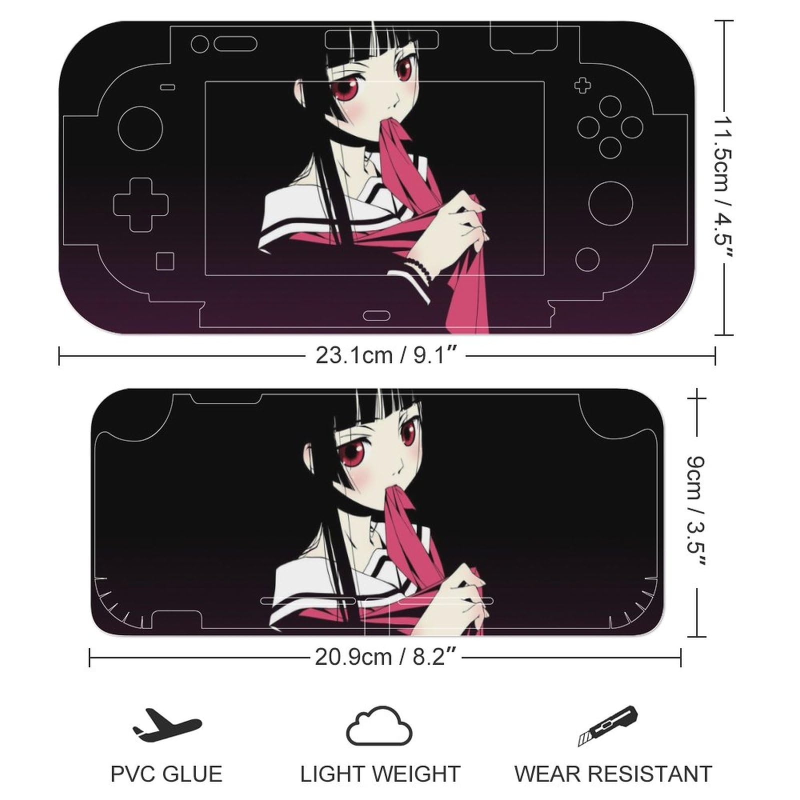 Amazon.co.jp: Switch スキンシール 地獄少女 閻魔あい for Switch