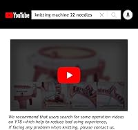 Vista 3 de Yohencin Máquina de tejer, telar de tejer inteligente, máquina giratoria de doble telar, 22 agujas para tejer telar redondo, artefacto de mano