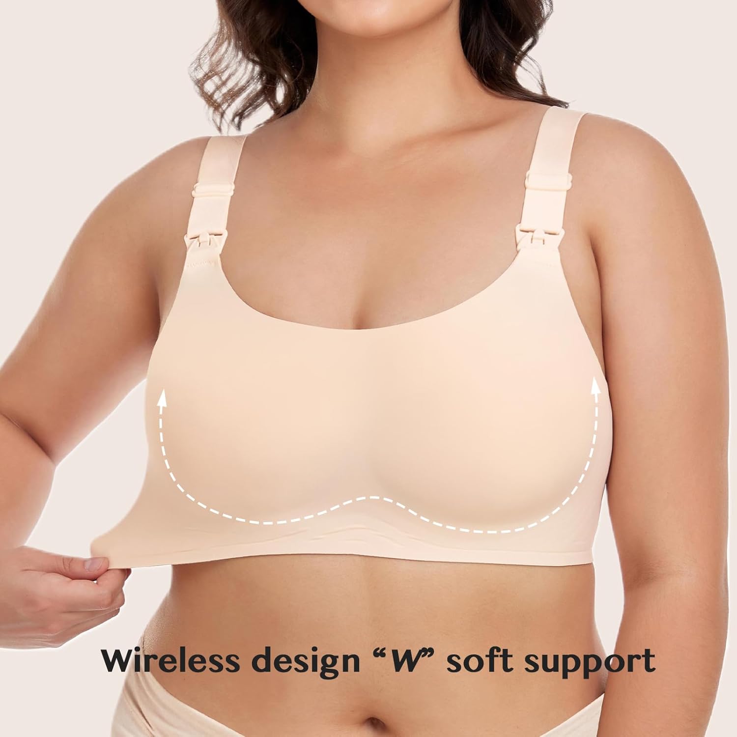 Gailife Nursing Bras for Women Full Coverage Comfort Wireless Maternity Bras for Pregnancy Breastfeeding - Image 2