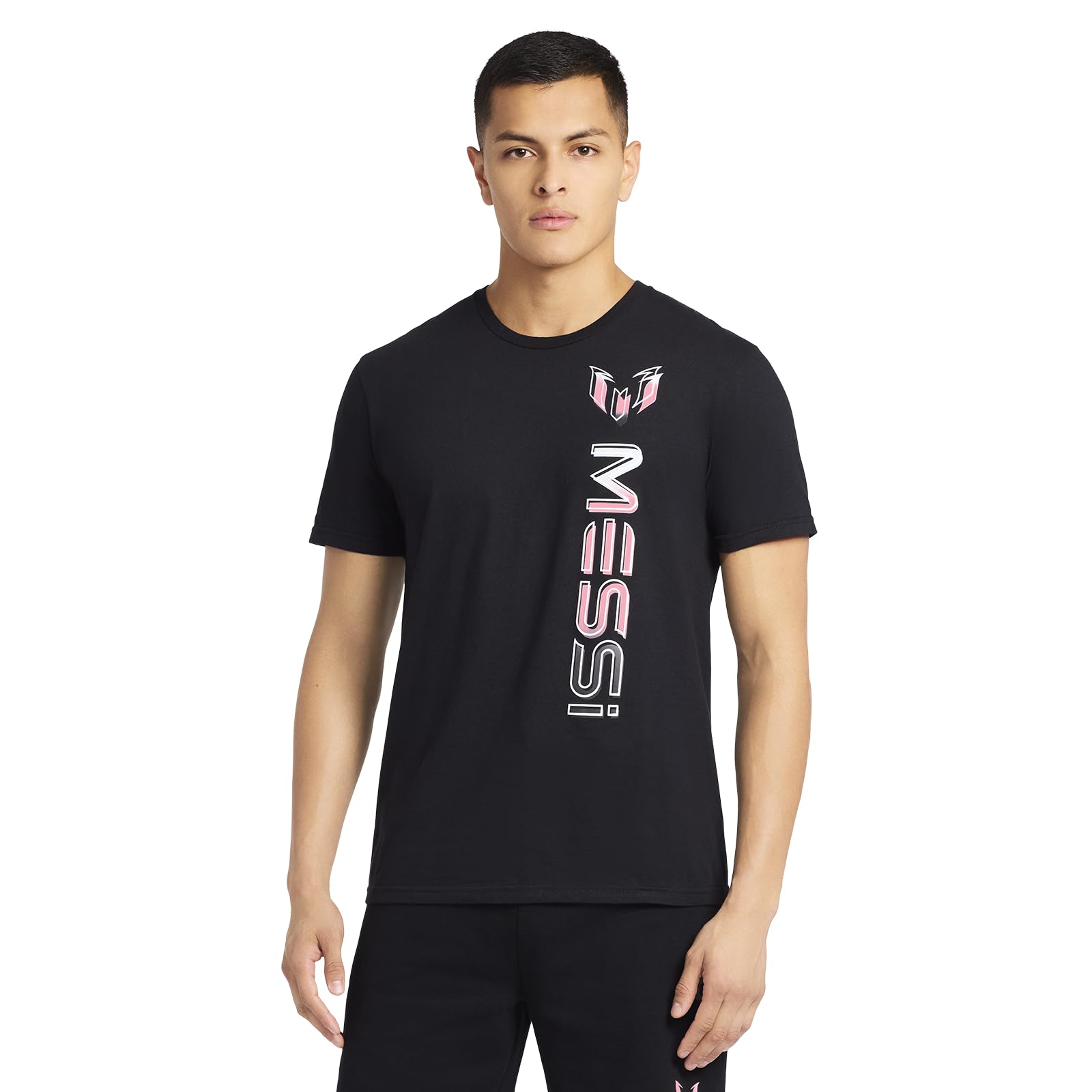 Messi Mens Logo Tee Lifestyle Short Sleeve T-Shirt Standard Fit with Graphic