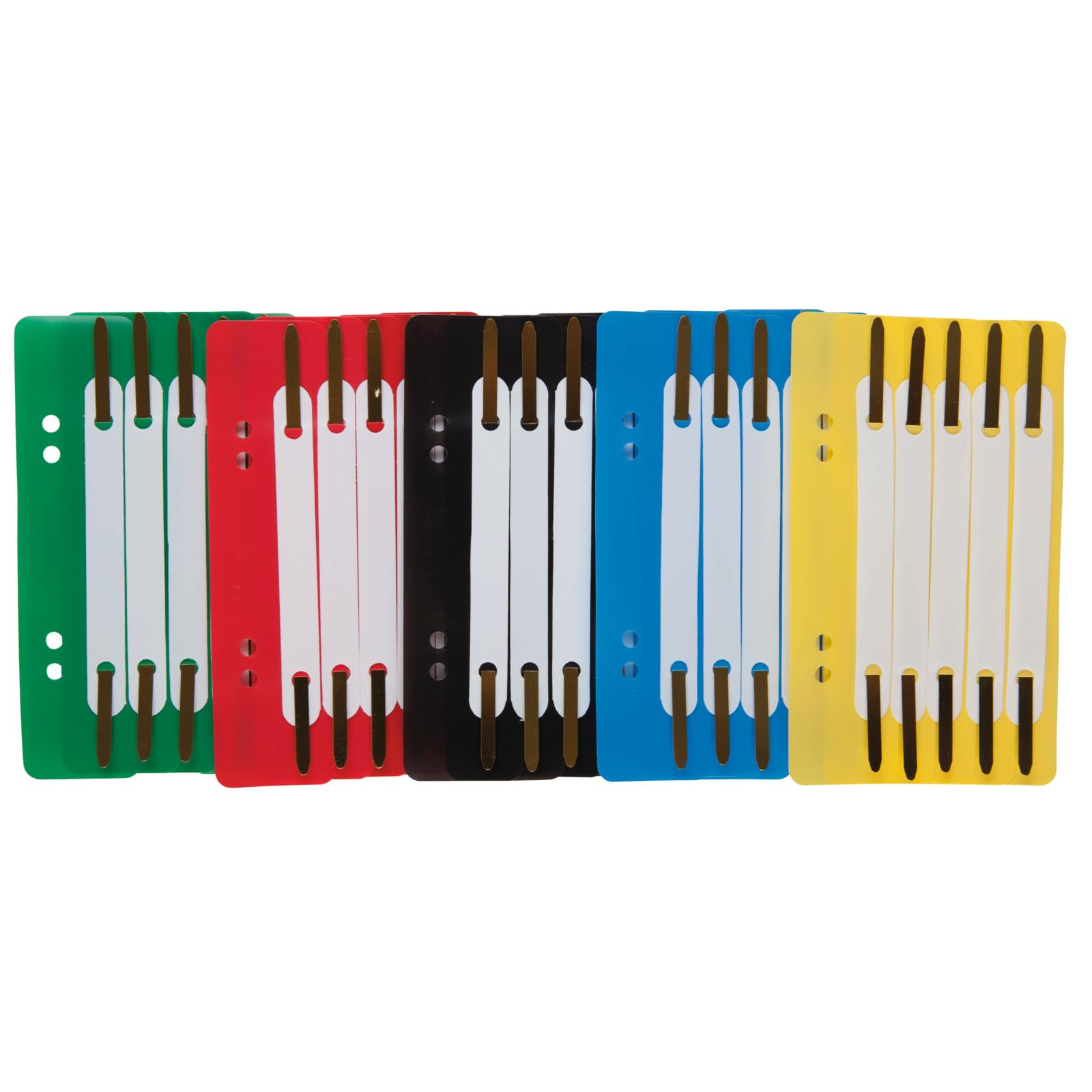 Idena 300391 - Paski zszywające, plastikowe, 5 kolorów assorted, 25 szt.