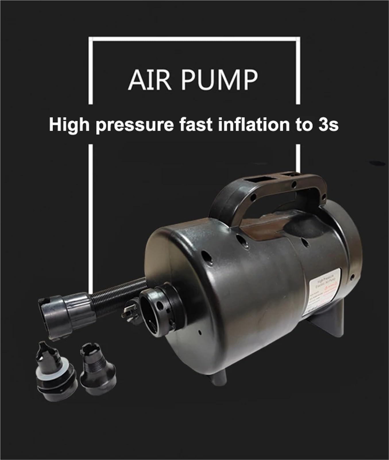 Bomba eléctrica de alta presión de 2000W, inflador de doble uso for tienda de campaña con cojín de aire, modelo de inflado, 1 Uds.(AU)