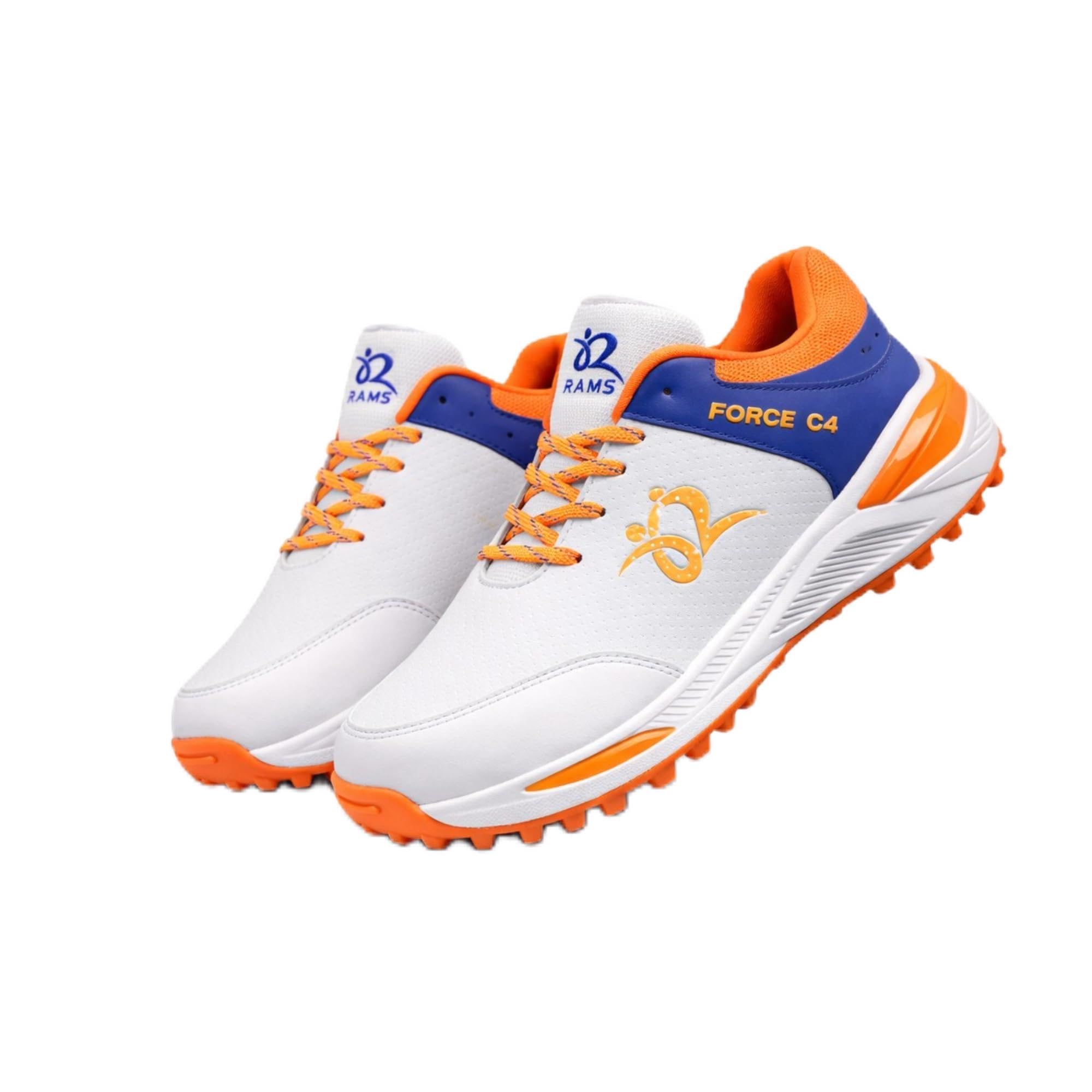 RAMS Force C4 Cricket Shoes for Men | Lightweight Sports Shoes with Anti-Slip Rubber Sole | Comfortable Cricket Footwear for Batting, Bowling & Fielding |-image-5
