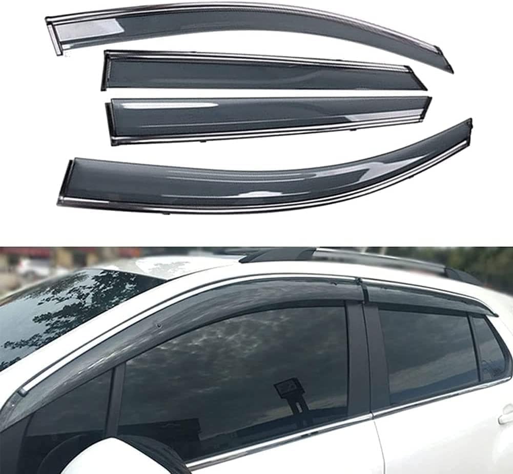 PANXUC Car Wind Deflectors for Hyundai Tucson 2016 2017, Side Window Wind Rain Deflector Window Visor Sun Rain Guard Smoke Guards