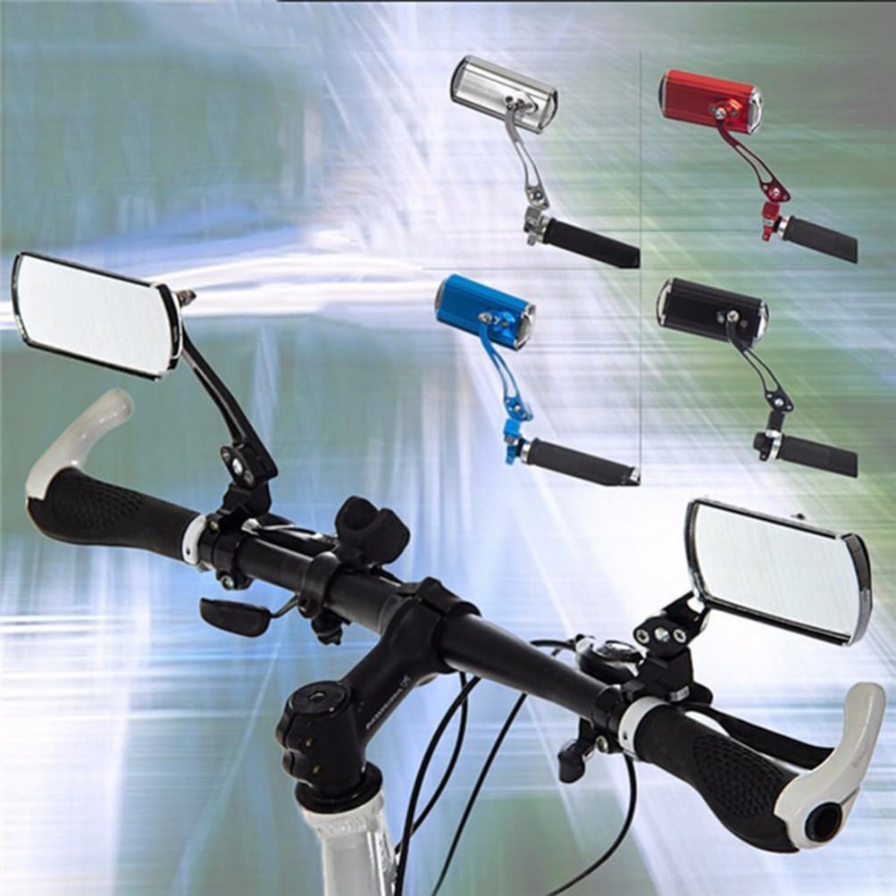 Specchietto Bici da Manubrio 360° Coppia in Lega di Alluminio