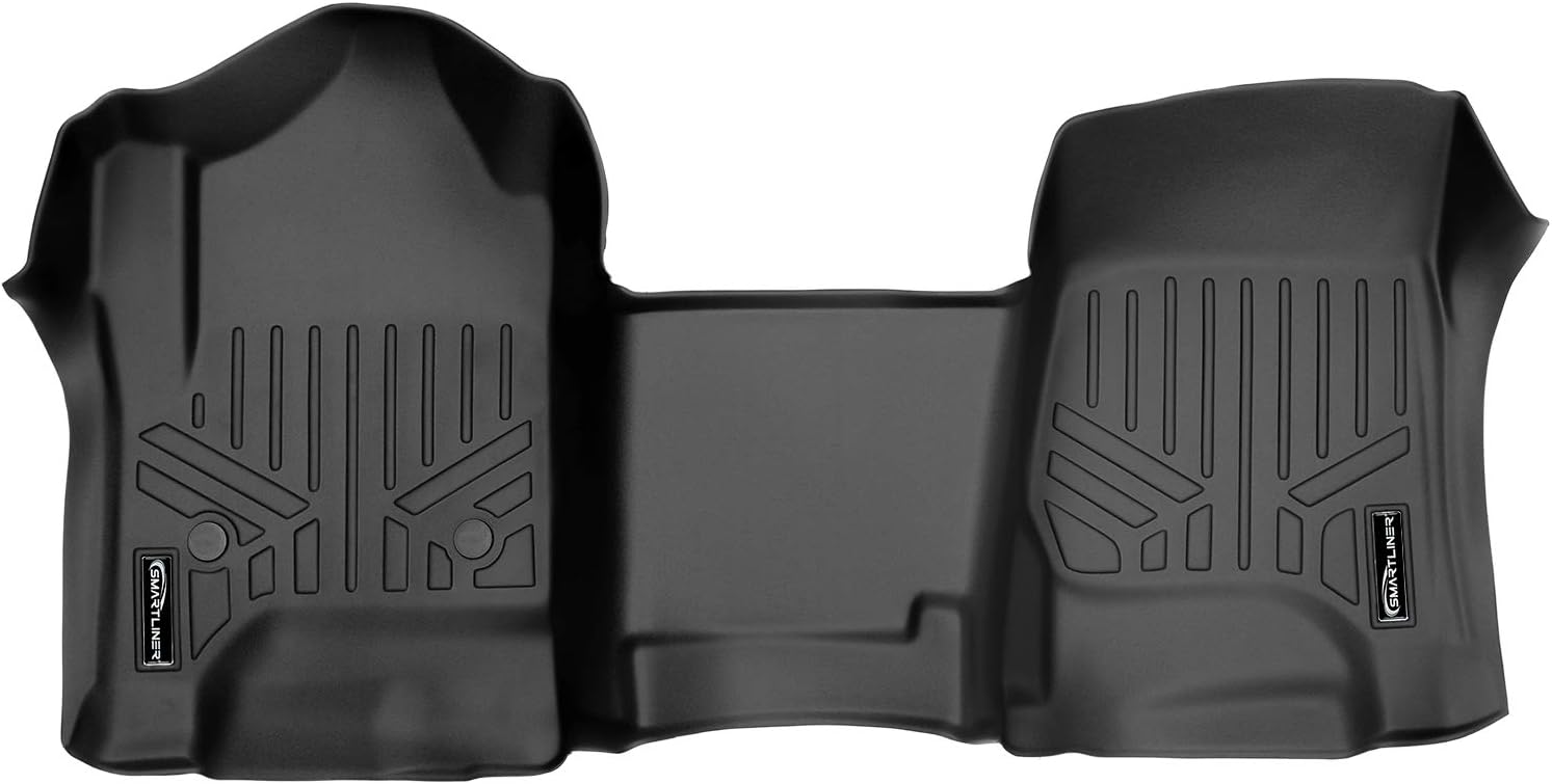 SMARTLINER Floor Mats 1st Row One Piece Liner for 2014-2018 Chevrolet Silverado 1500