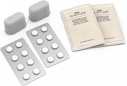 Ninja Luxe Cafe - Kit de suministro de limpieza para café expreso, suministro para 4 meses, paquetes de descalcificación, tabletas de limpieza,